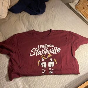 Mississippi State Maroon Legends Of Starkeville baseball T-shirt.